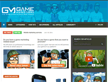 Tablet Screenshot of gamemarketeers.com